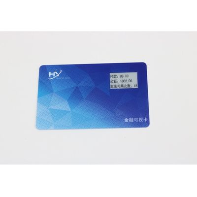Van het Schermidex van de 1,02 Duiminkt de Vingerafdruk Waterdicht Smart Card IP68