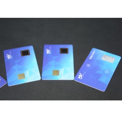 Vingerafdrukbetaling 1.5mm Veiligheid Smart Card 7816 met het elektronische inktscherm
