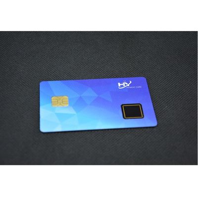 Hoogste van de Vingerafdruksmartcards van de Niveaubescherming de duim Biometrische Betaalkaart 1.54