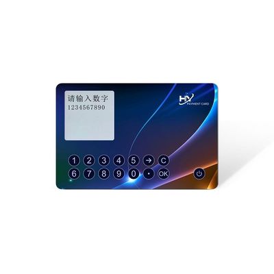 1.4mm Dikte OTP Smart Card 1,54“ Magnetische Zuiging van het Scherm de Digitale Knopen